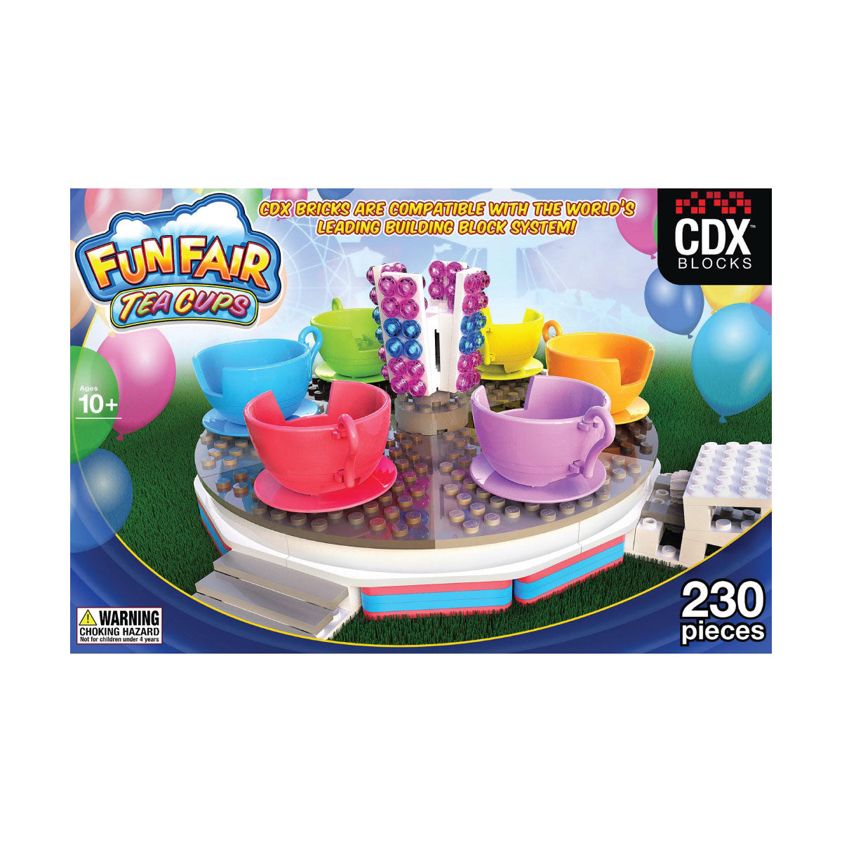 CDX Blocks Fun Fair Tea Cups