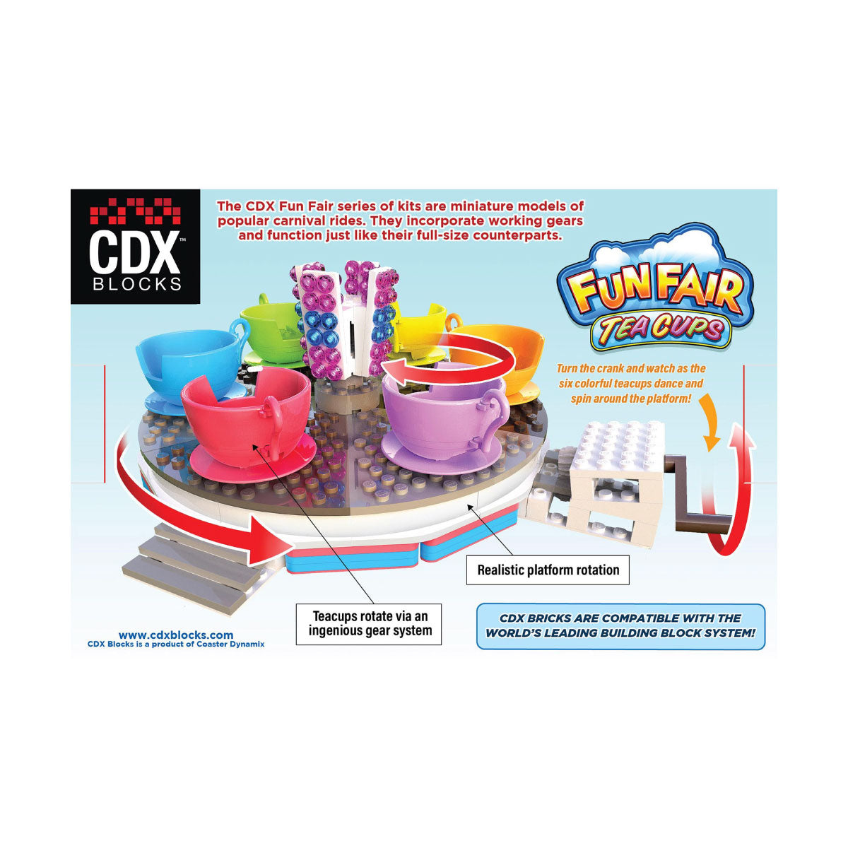 CDX Blocks Fun Fair Tea Cups