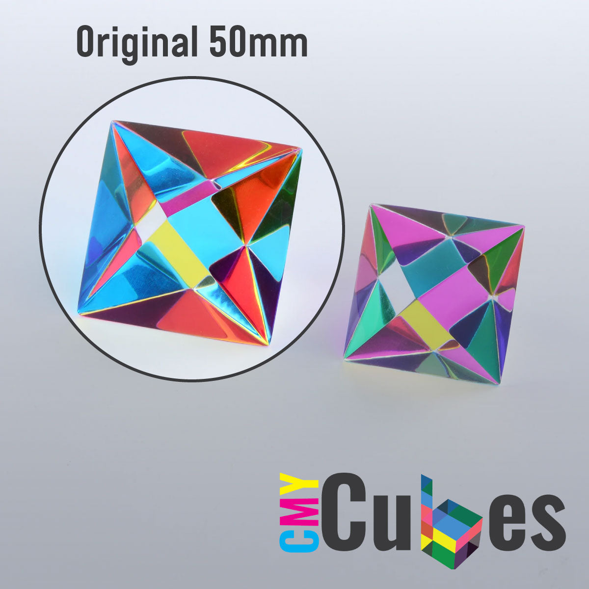 CMY Cubes Aether Octahedron 50mm Original