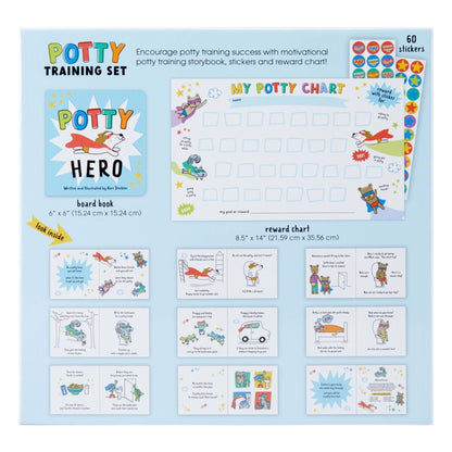 Potty Hero Potty Book and Training Chart Set