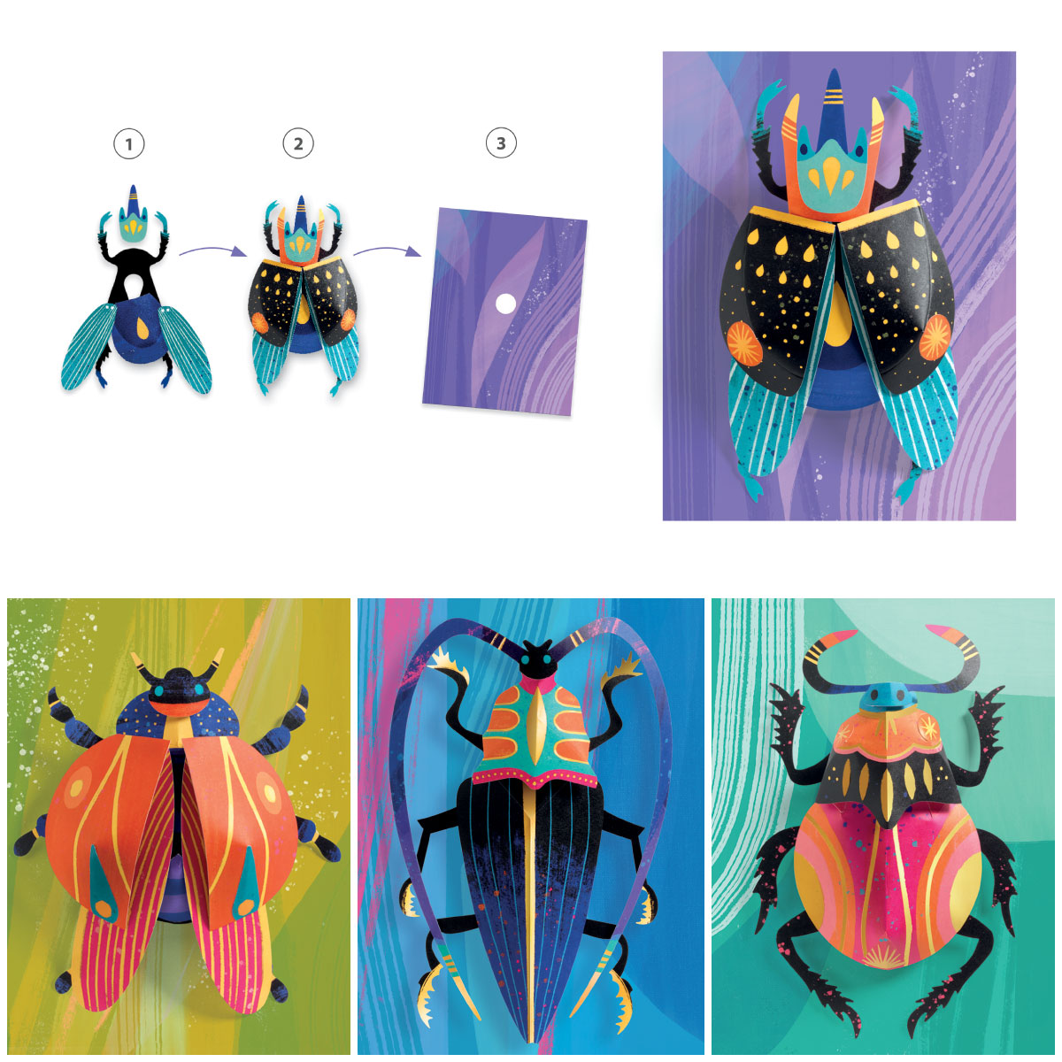 Djeco Paper Bugs 3D Creations