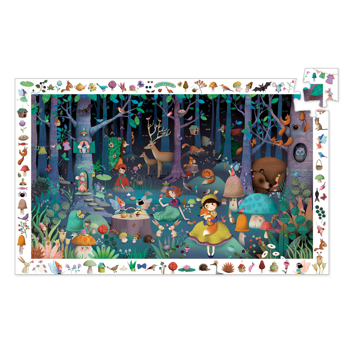 Djeco Observation Puzzle - Enchanted Forest 100pc Jigsaw