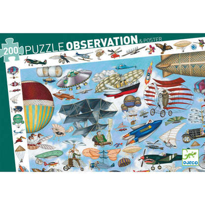 Djeco Observation Puzzle - Aero Club 200pc Jigsaw