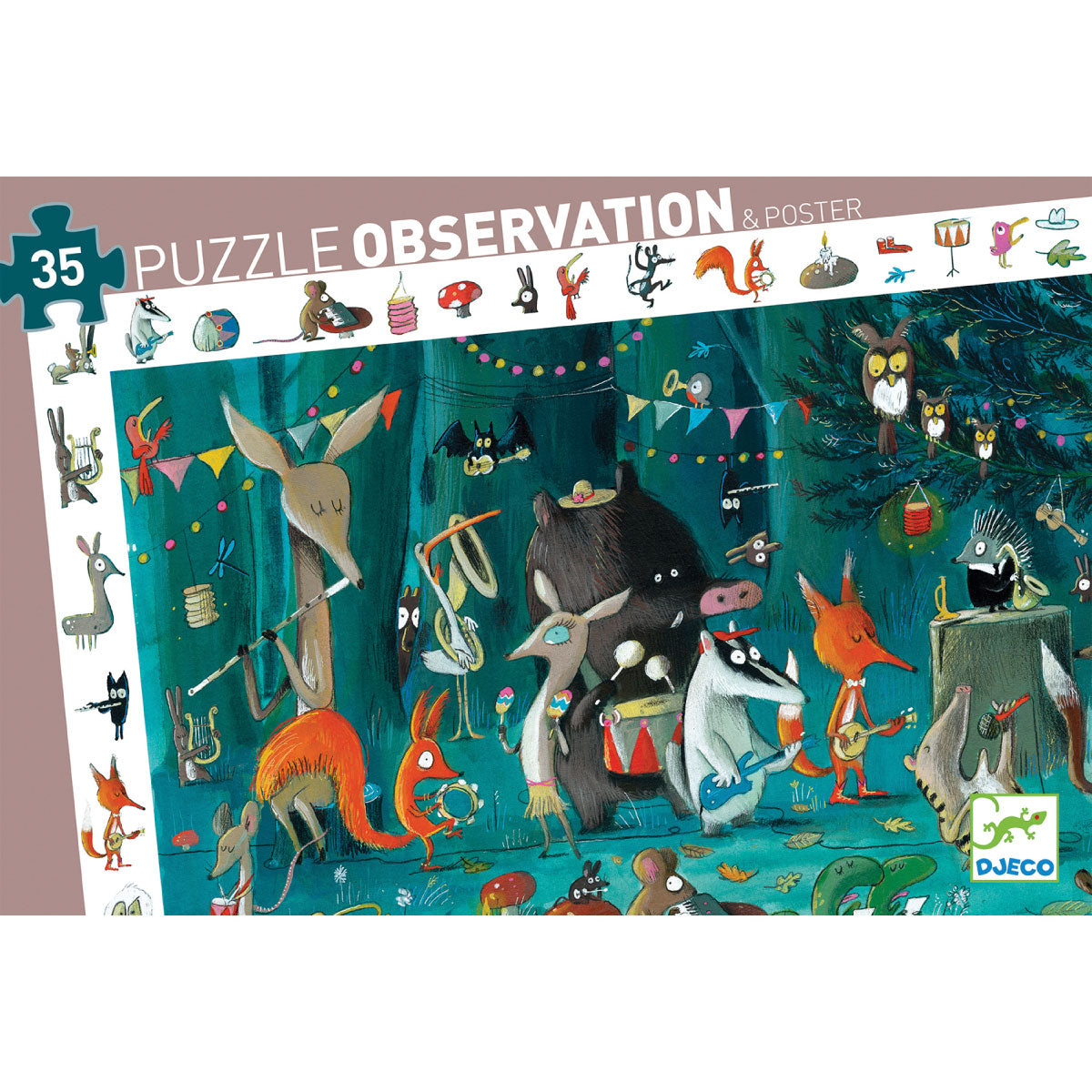 Djeco Observation Puzzle - The Orchestra 35pc Jigsaw