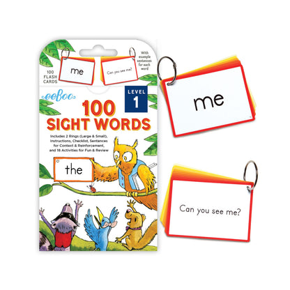 100 Sight Words Level 1 Flash Cards from eeBoo
