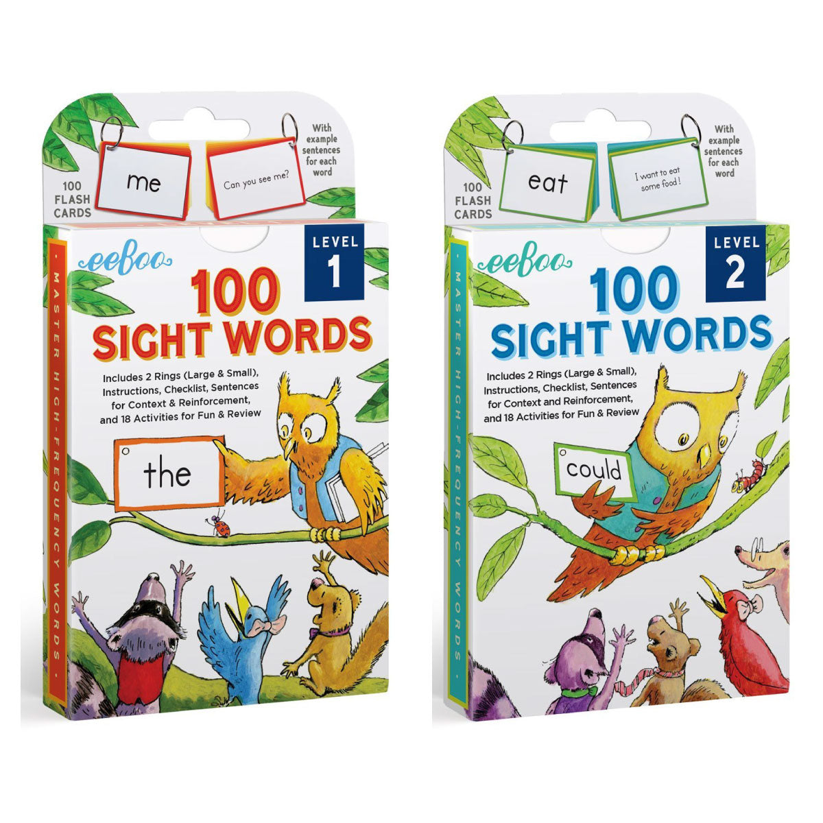 100 Sight Words Flash Cards from eeBoo