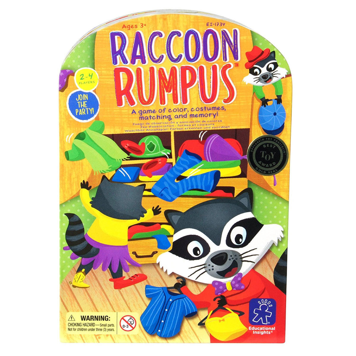Raccoon Rumpus Color Matching Game from Educational Insights
