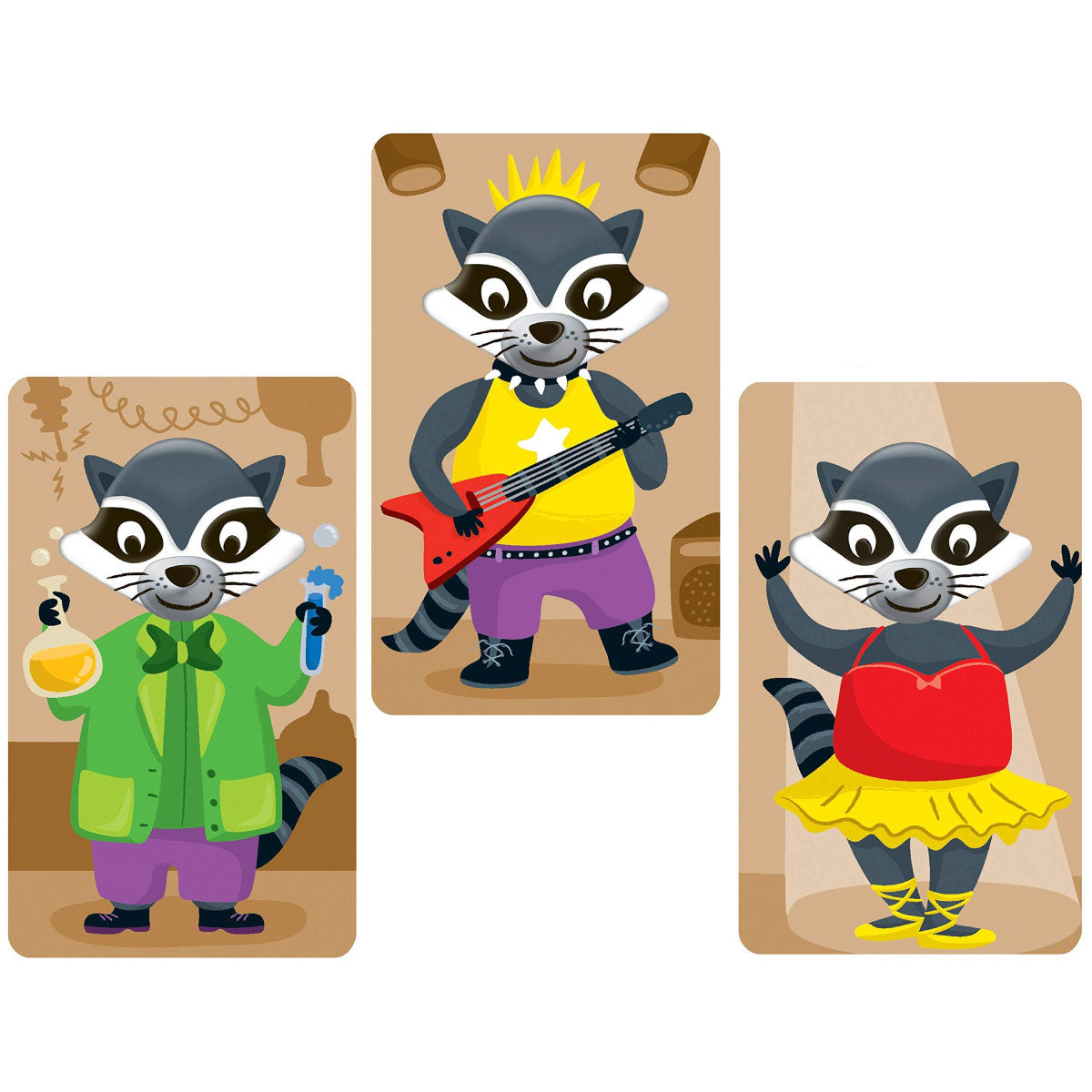 Raccoon Rumpus Color Matching Game – Happy Up Inc Toys Games