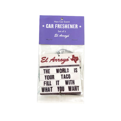 El Arroyo Car Fresheners - The World is Your Taco