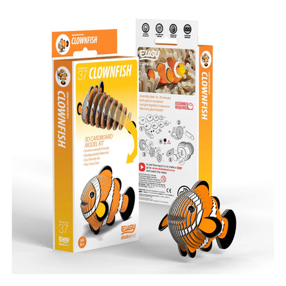 Eugy Clownfish 3-D Cardboard Model Kit