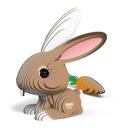 Eugy Rabbit 3-D Cardboard Model Kit