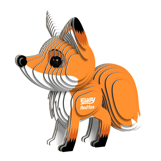 Eugy Red Fox 3-D Cardboard Model Kit