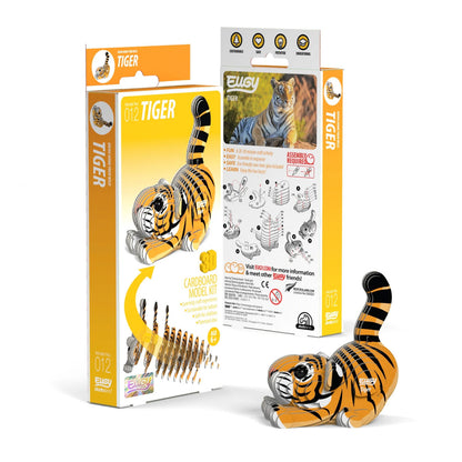 Eugy Tiger 3-D Cardboard Model Kit