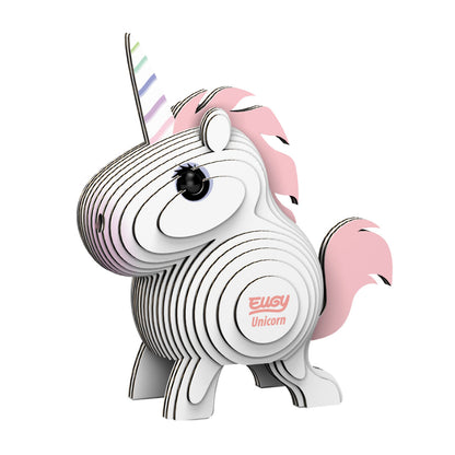 Eugy Unicorn 3-D Cardboard Model Kit