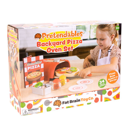 Pretendables Backyard Pizza Oven Set from Fat Brain