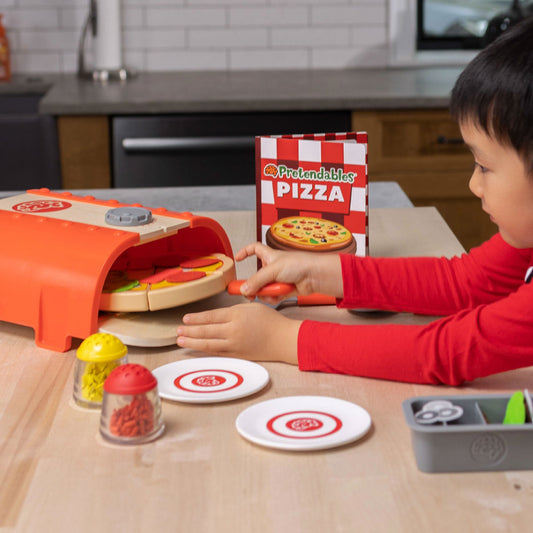 Pretendables Backyard Pizza Oven Set from Fat Brain
