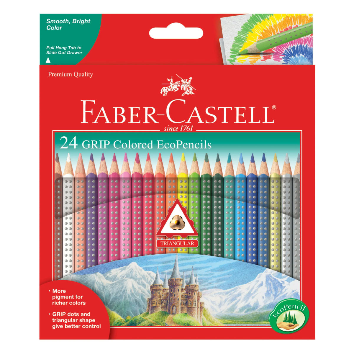 Faber-Castell Grip EcoPencils Colored Pencils 24 pencils