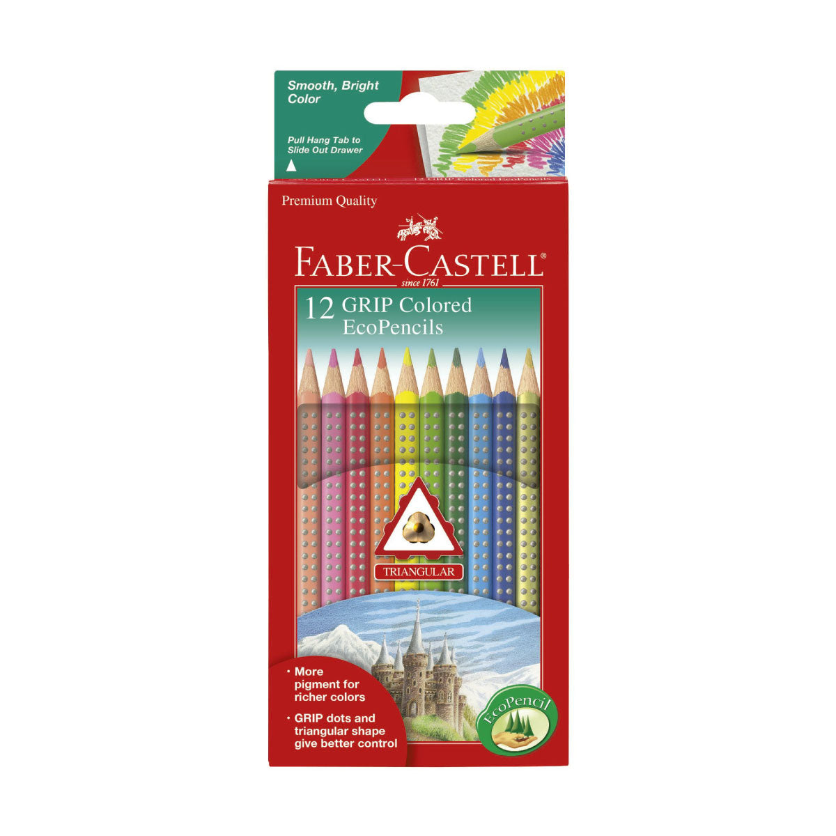 Faber-Castell Grip EcoPencils Colored Pencils 12 ct