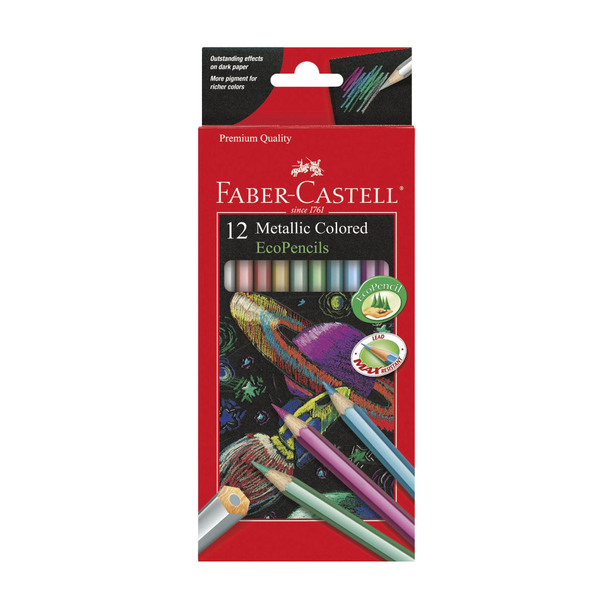 Faber Castell 12 Metallic Colored EcoPencils