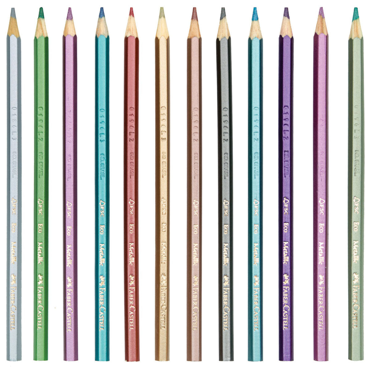 Faber-Castell 12 Metallic Colored EcoPencils