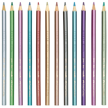 Faber-Castell 12 Metallic Colored EcoPencils