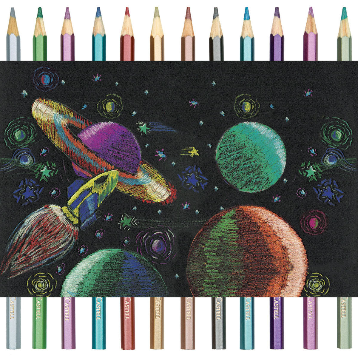 Faber-Castell 12 Metallic Colored EcoPencils