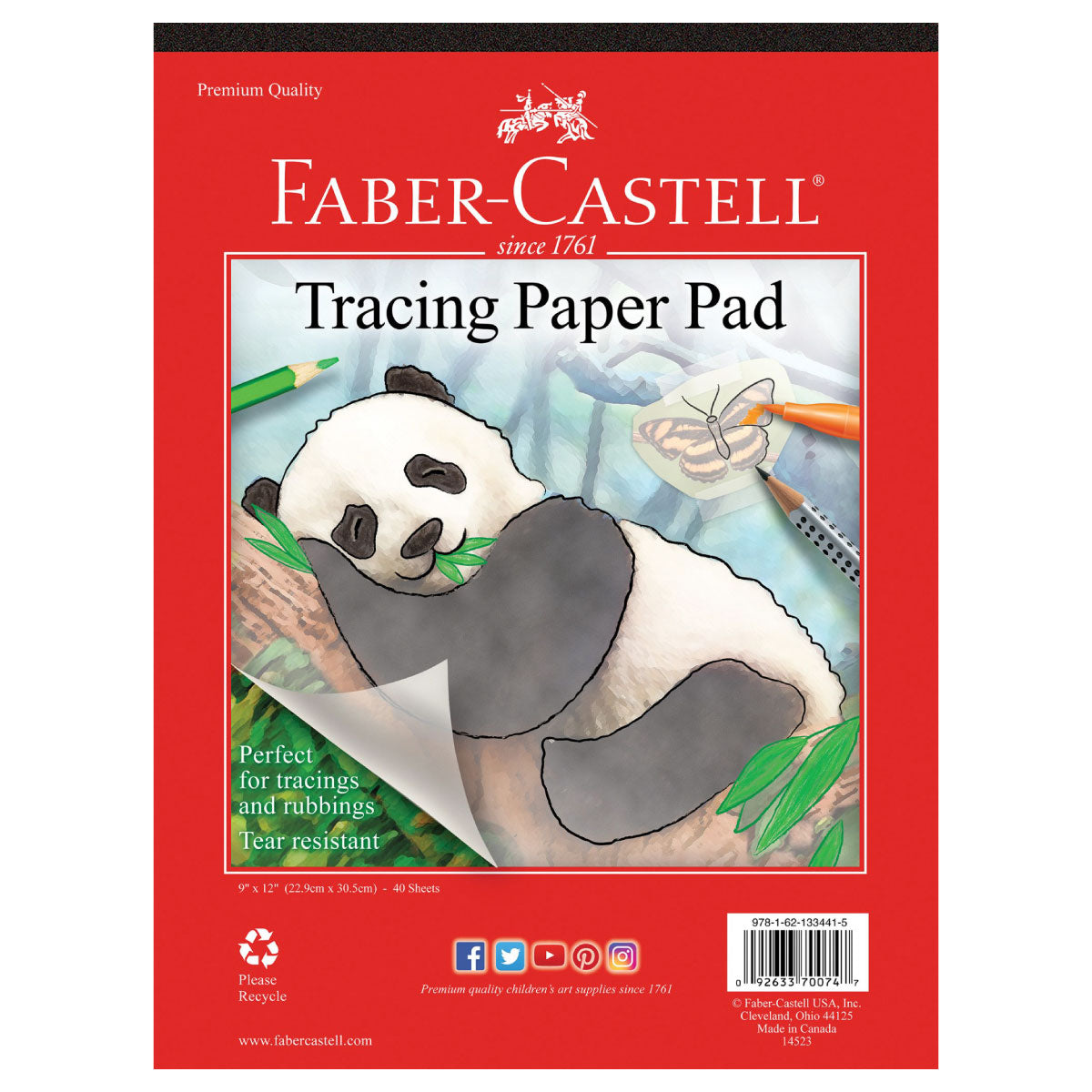 Faber-Castell Tracing Paper Pad - 9x12