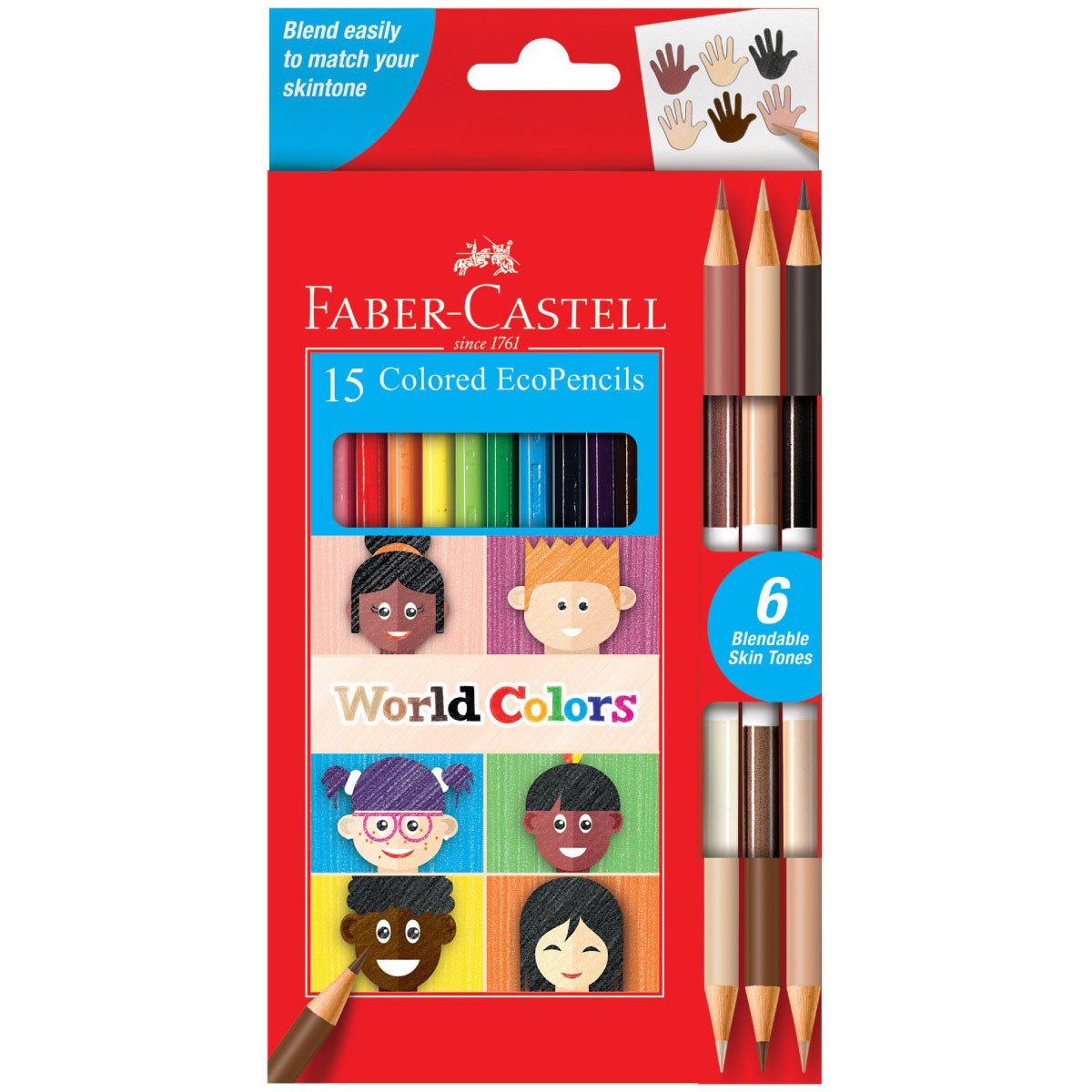 Faber-Castell World Colors EcoPencils Colored Pencils 15 ct