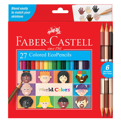 Faber-Castell World Colors EcoPencils Colored Pencils 27 ct