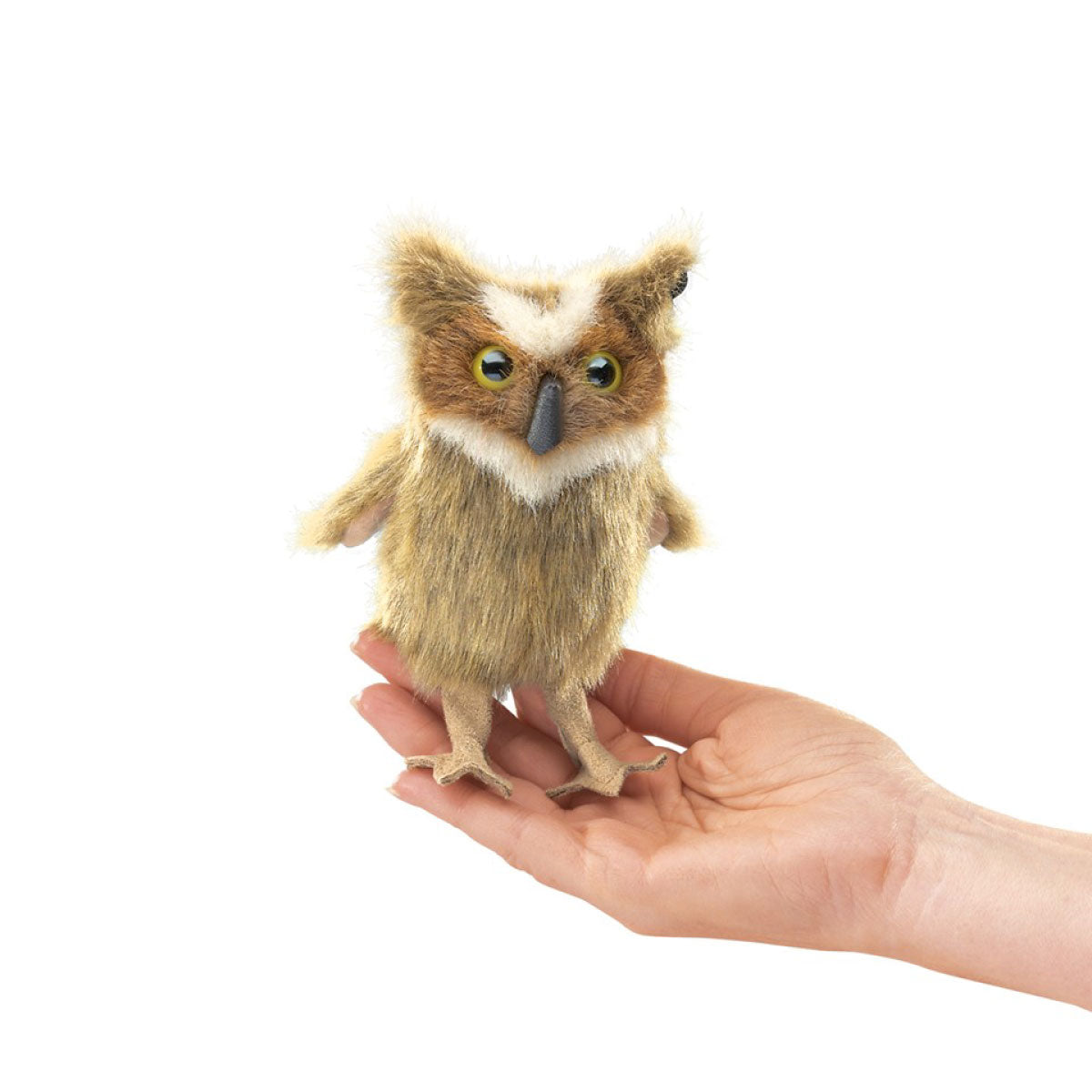 Folkmanis Mini Great Horned Owl Finger Puppet