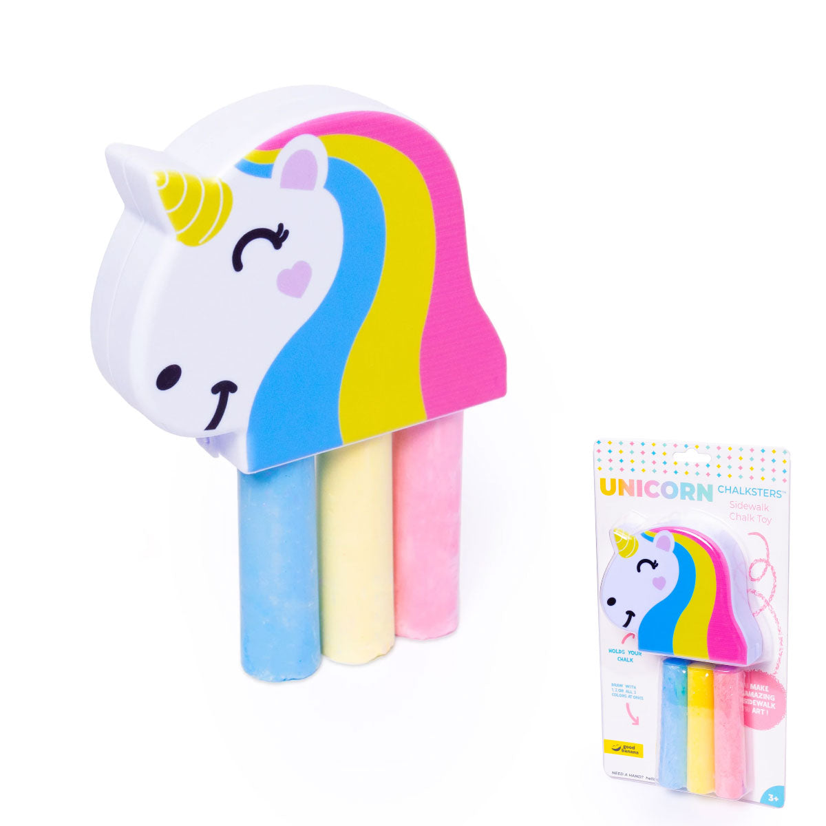 Unicorn Chalksters Sidewalk Chalk Holders from Good Banana