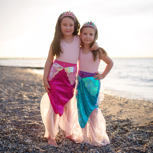 Mermaid Glimmer Skirts with Headband from Great Pretenders