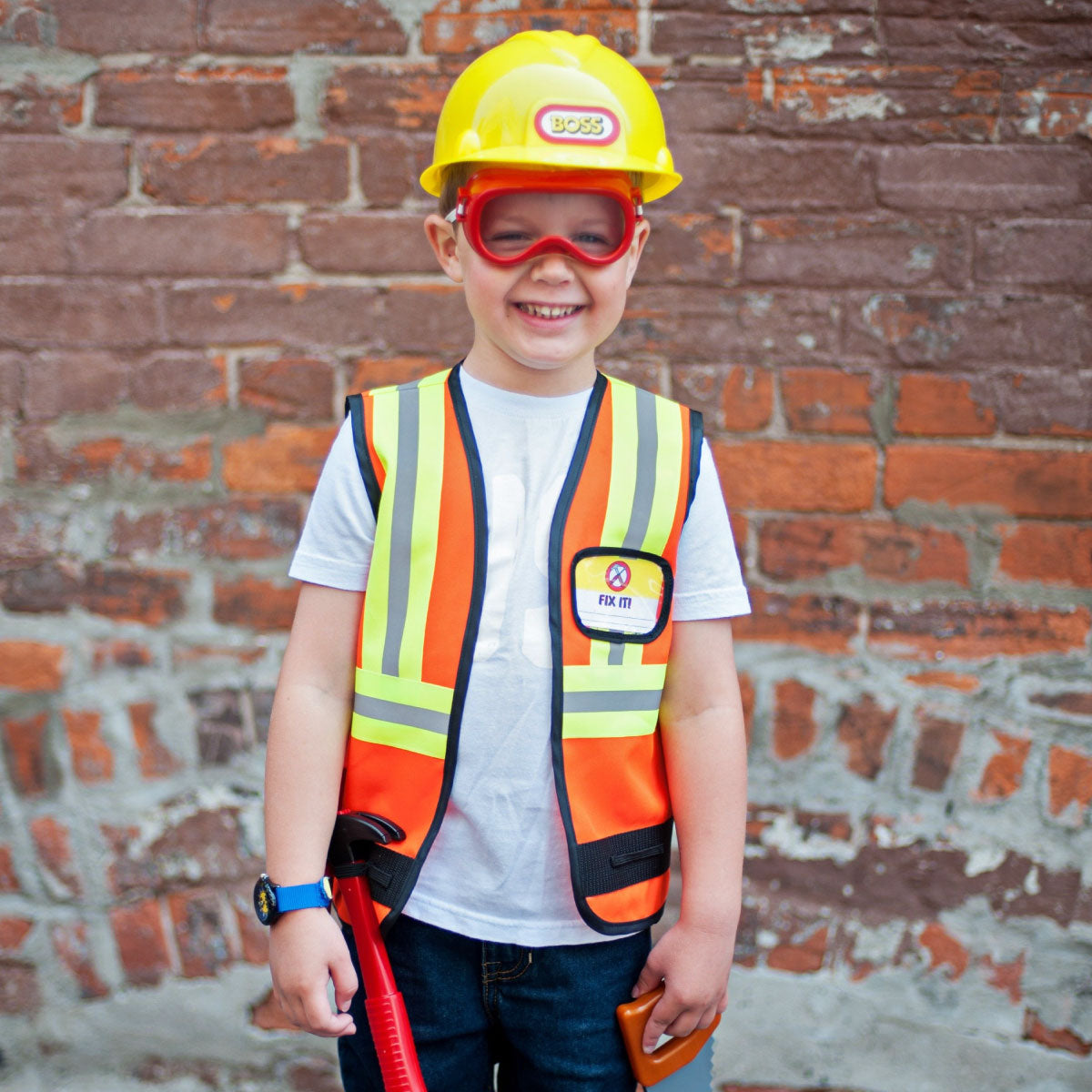 Construction Worker Dress Up Play Set from Great Pretenders