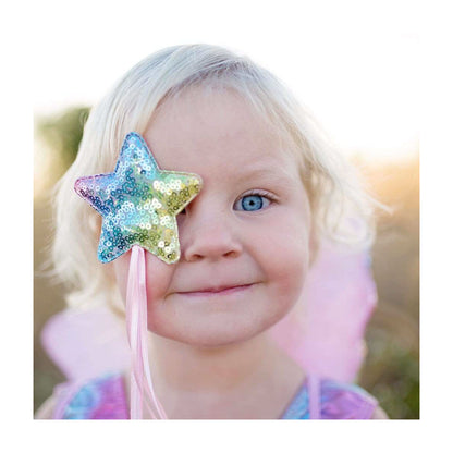 Rainbow Sequins Skirt, Wings and Wand Set from Great Pretenders