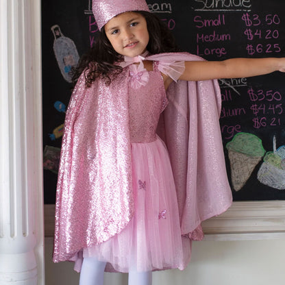 Pink Sequins Butterfly Dress and Wings Set from Great Pretenders