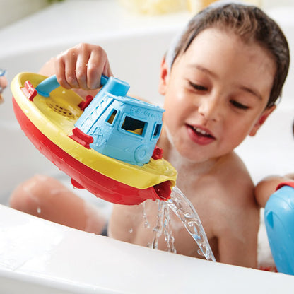 Green Toys Tugboat - Blue Handle