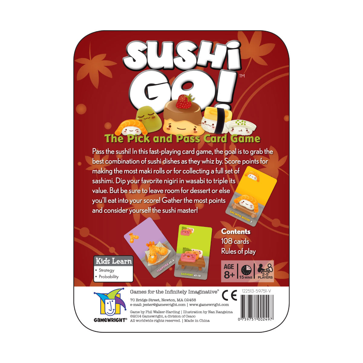 Sushi Go Card Game from Gamewright