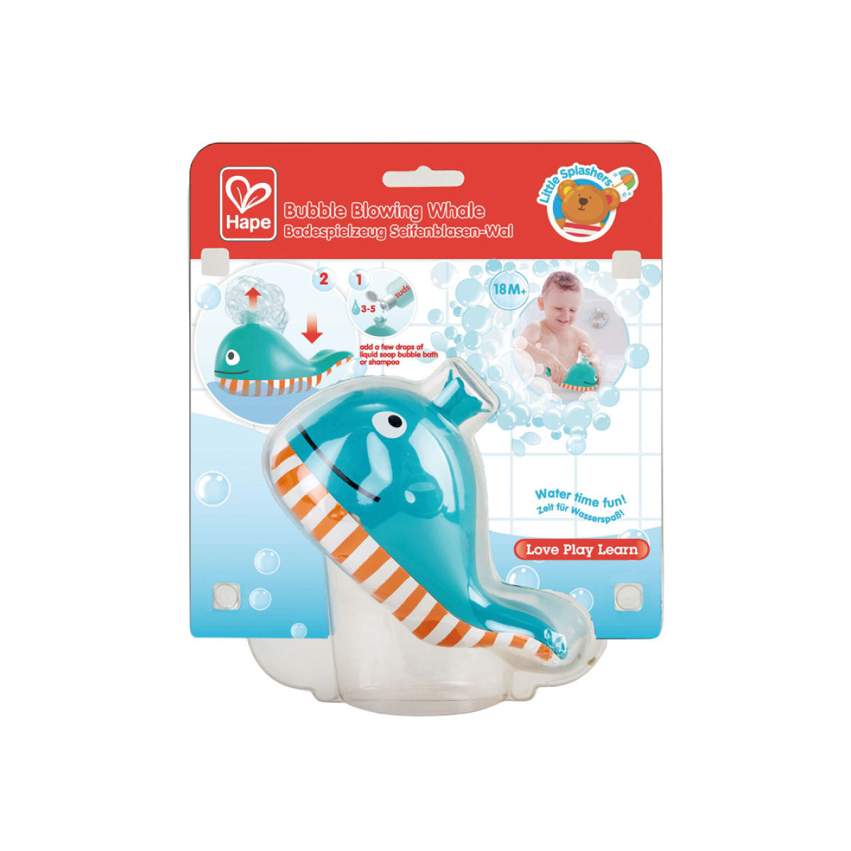 Hape Bubble Blowing Whale Bath Toy