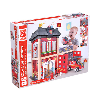 Hape City Fire Station Play set