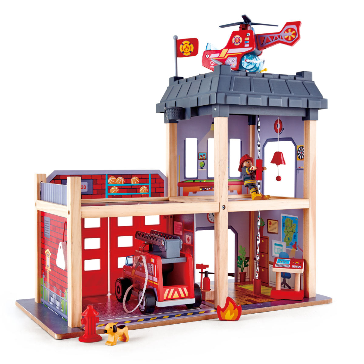 Hape City Fire Station Play set