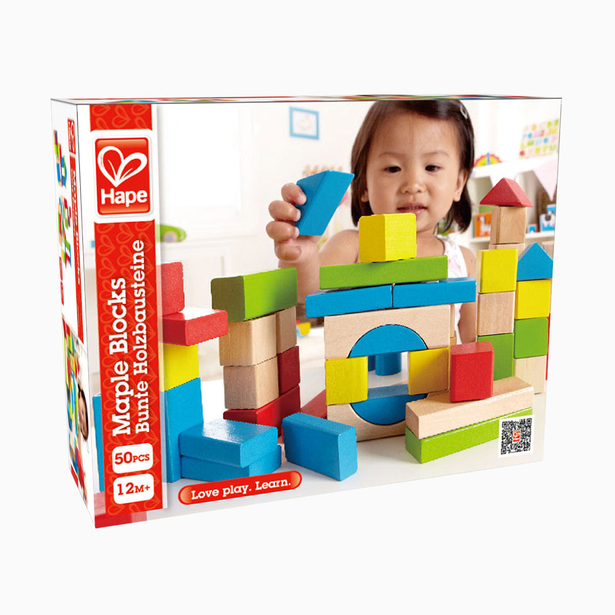 Hape Maple Stacking Blocks - 50pc set
