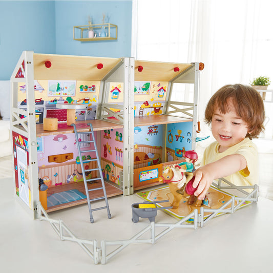 Hape Pony Club Ranch Play Set
