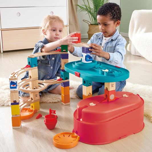 Hape Quadrilla Stack Track Bucket Set