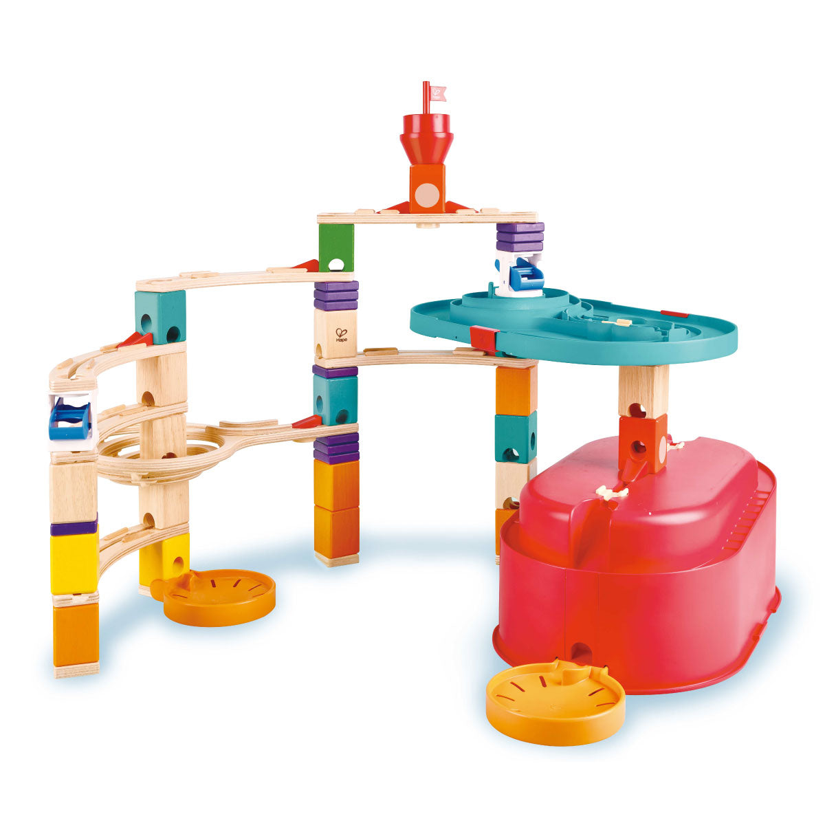 Hape Quadrilla Stack Track Bucket Set