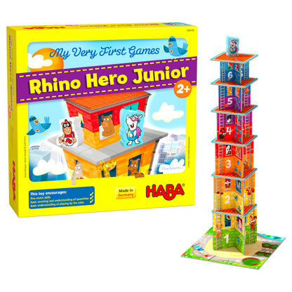 Rhino Hero Jr Stacking Card Game from Haba