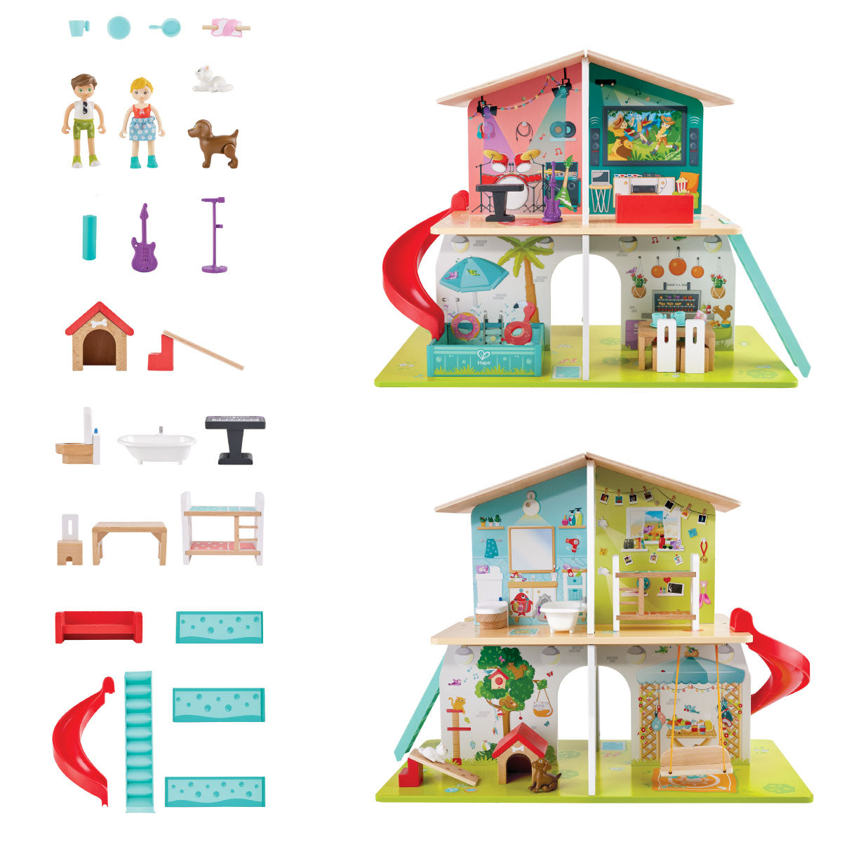 Hape Rock & Slide House with Sound Effects