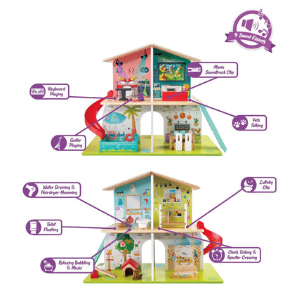 Hape Rock & Slide House with Sound Effects