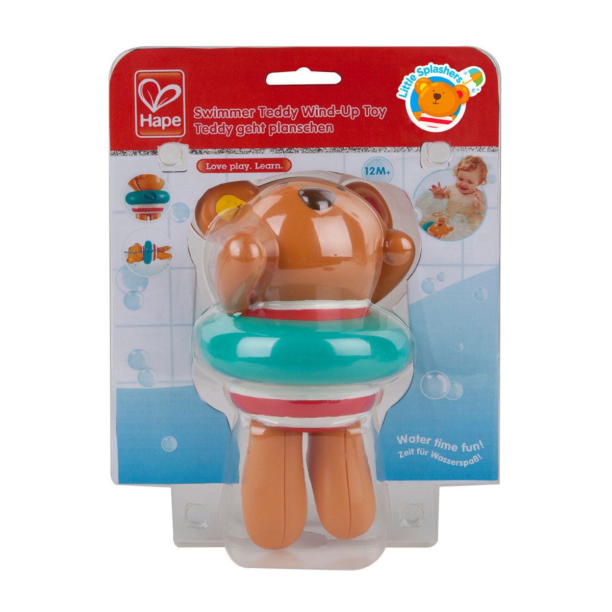 Hape Swimmer Teddy Wind-Up Water Toy
