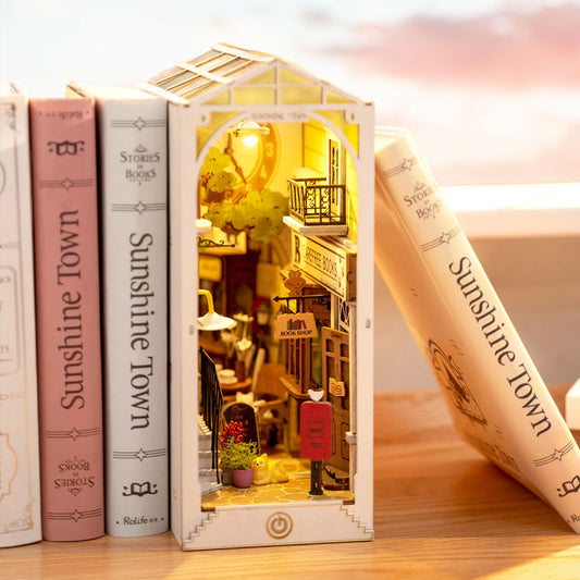 DIY Book Nook Miniature - Sunshine Town Bookshop