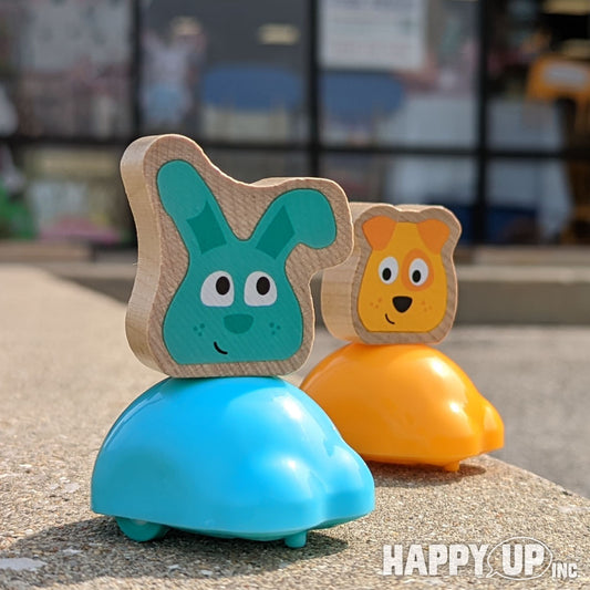 Hape Push & Run Racers Bunny & Puppy